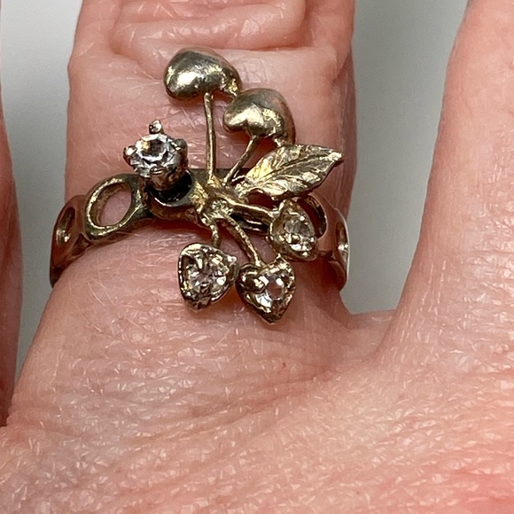 925 Mexico Eloquent dangle movable heart pendant ring - Picture 6 of 9